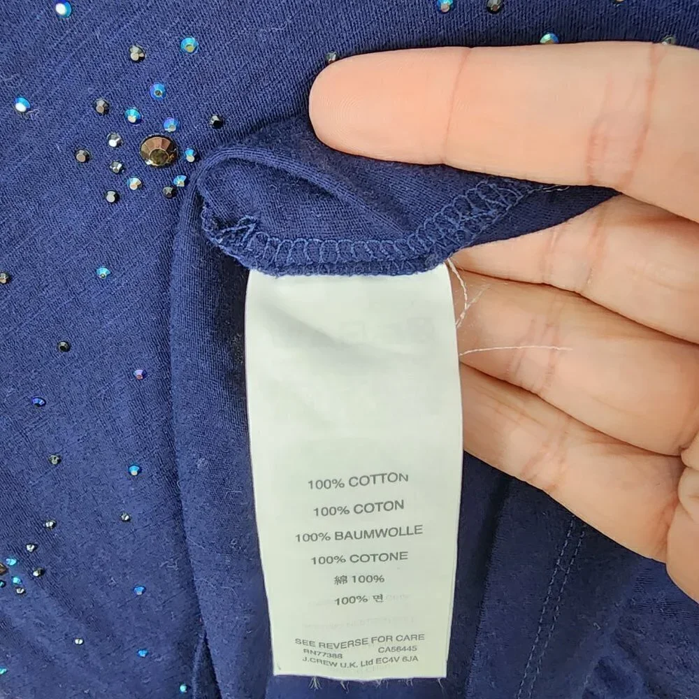 J. Crew‎ Embellished Tee XS
